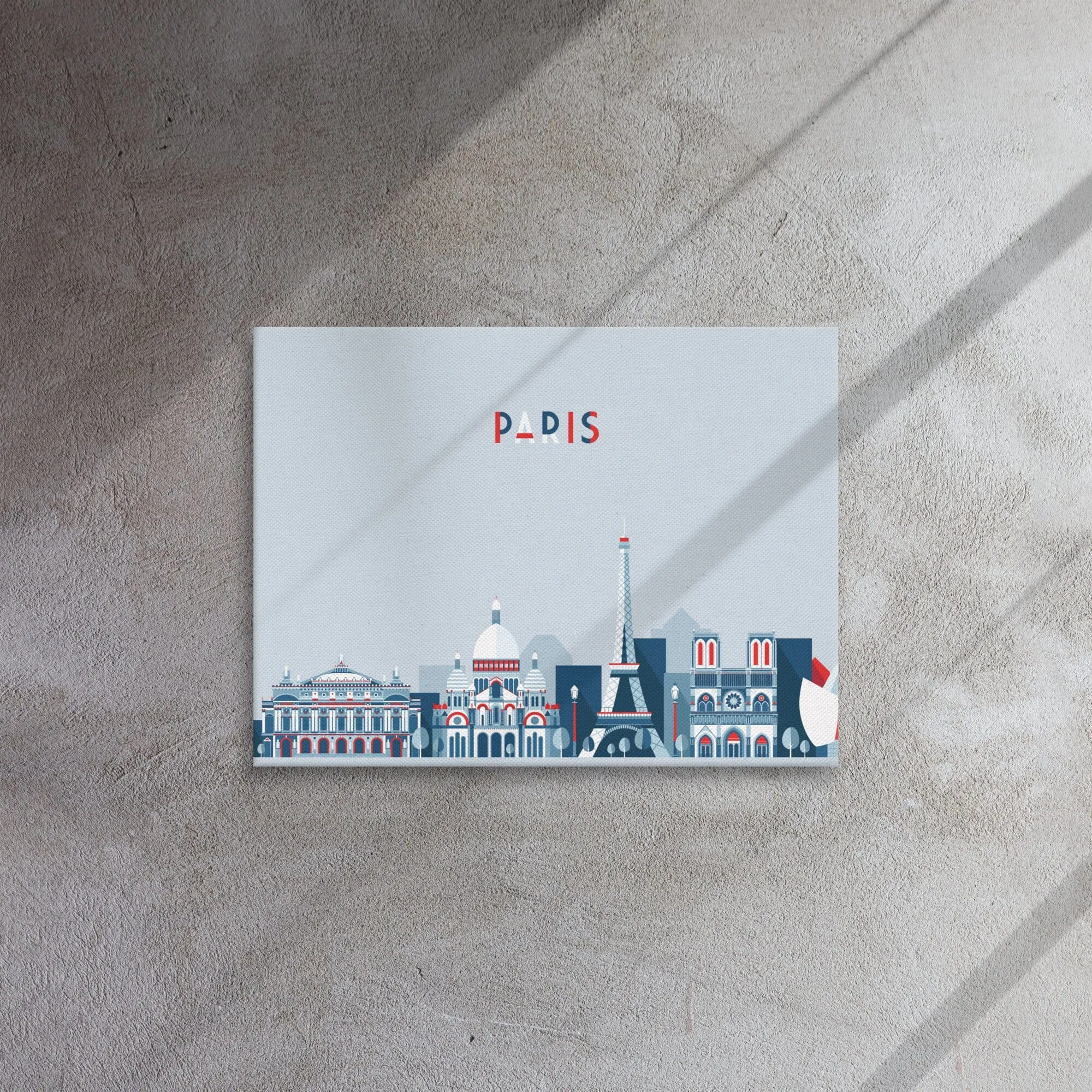 Paris Location Cityscape Canvas