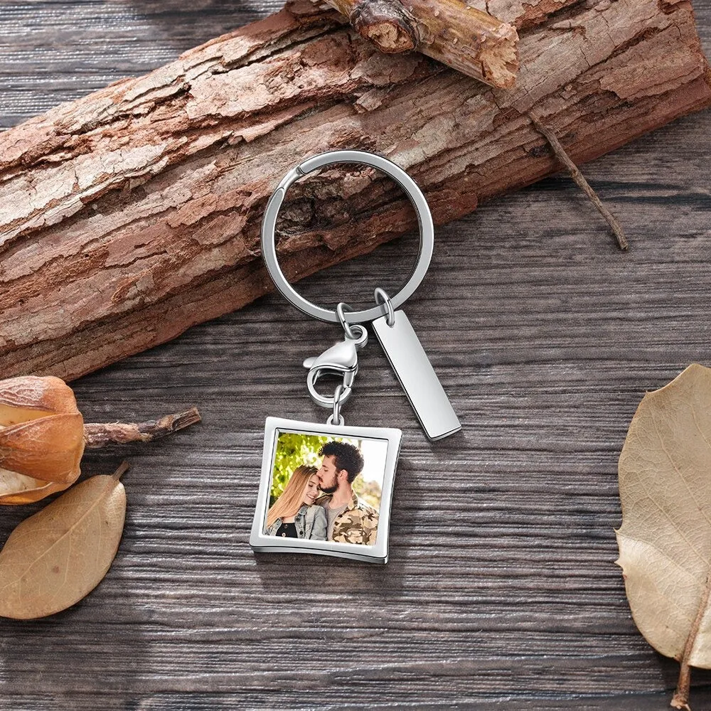 Personalized Photo & Name keychain For Women