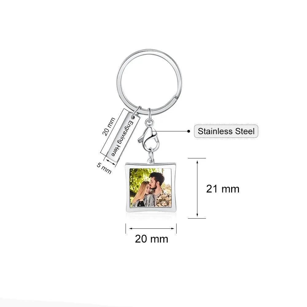 Personalized Photo & Name keychain For Women