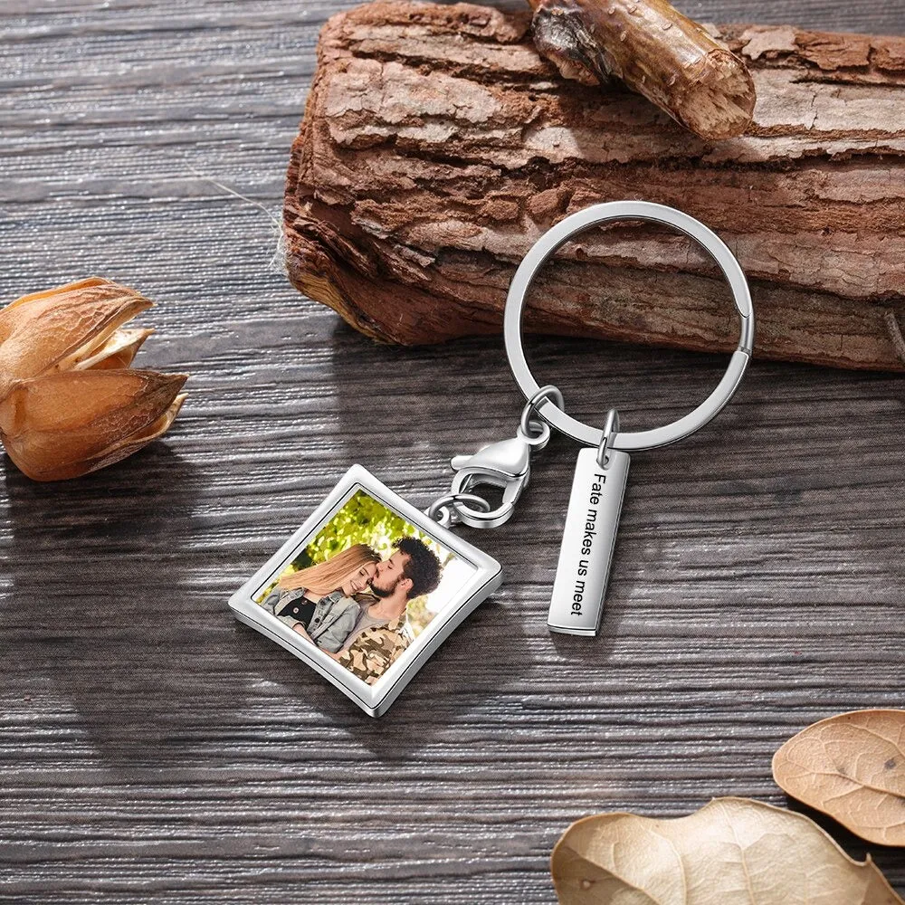 Personalized Photo & Name keychain For Women