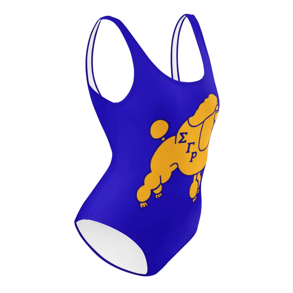 Poodle One-Piece Swimsuit