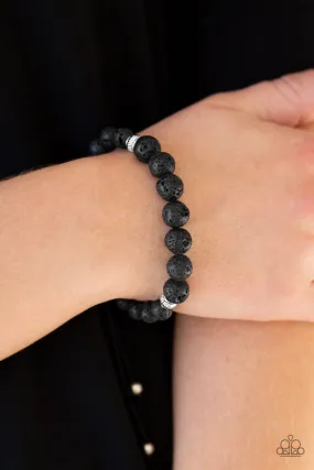 Relaxation Black Lava Rock Bracelet