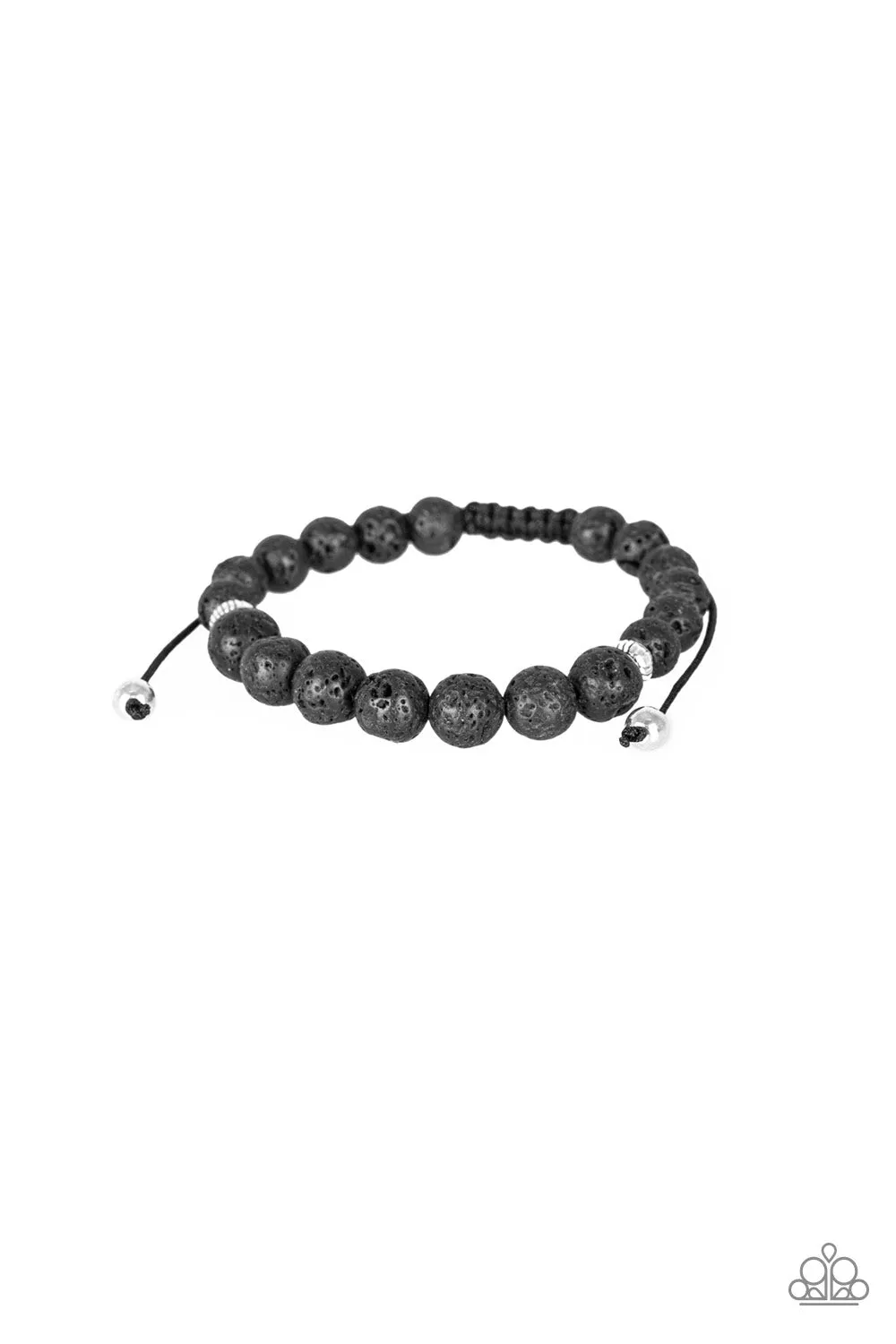 Relaxation Black Lava Rock Bracelet