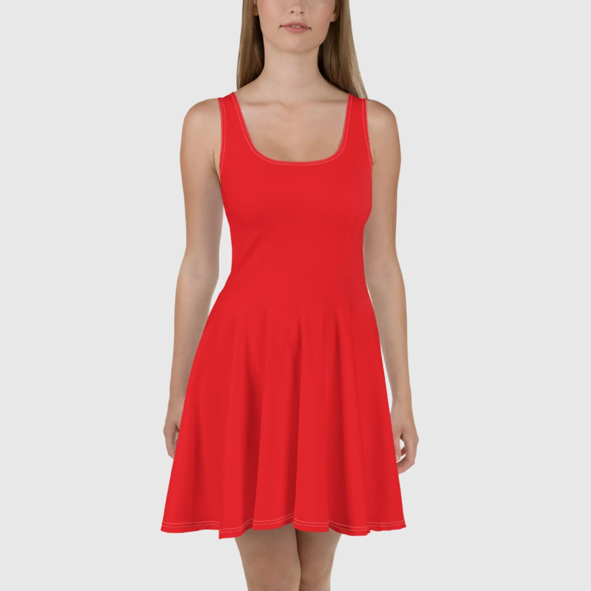 Skater Dress - Red