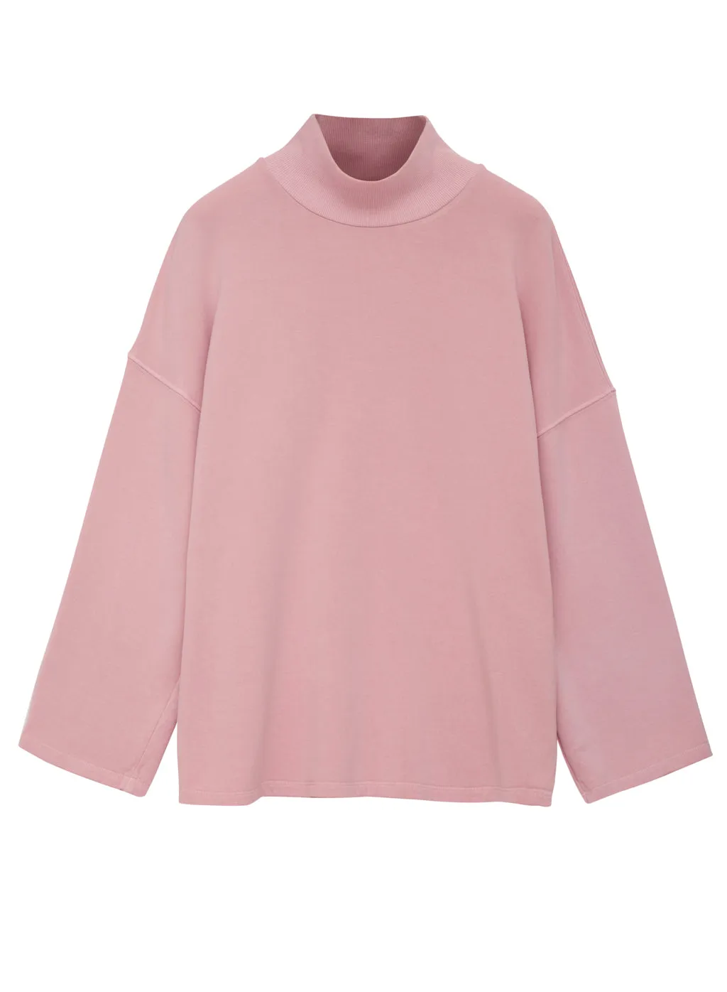 Softest Fleece Mock Neck Pullover in Ballet