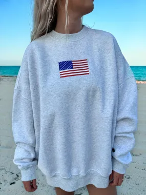 Vintage American Flag Sweatshirt