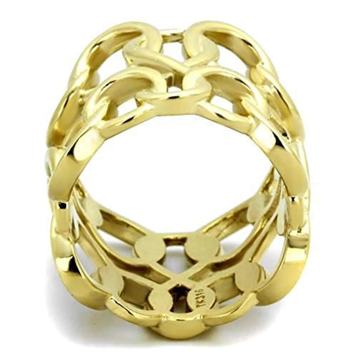 WildKlass Stainless Steel Ring IP Gold Women