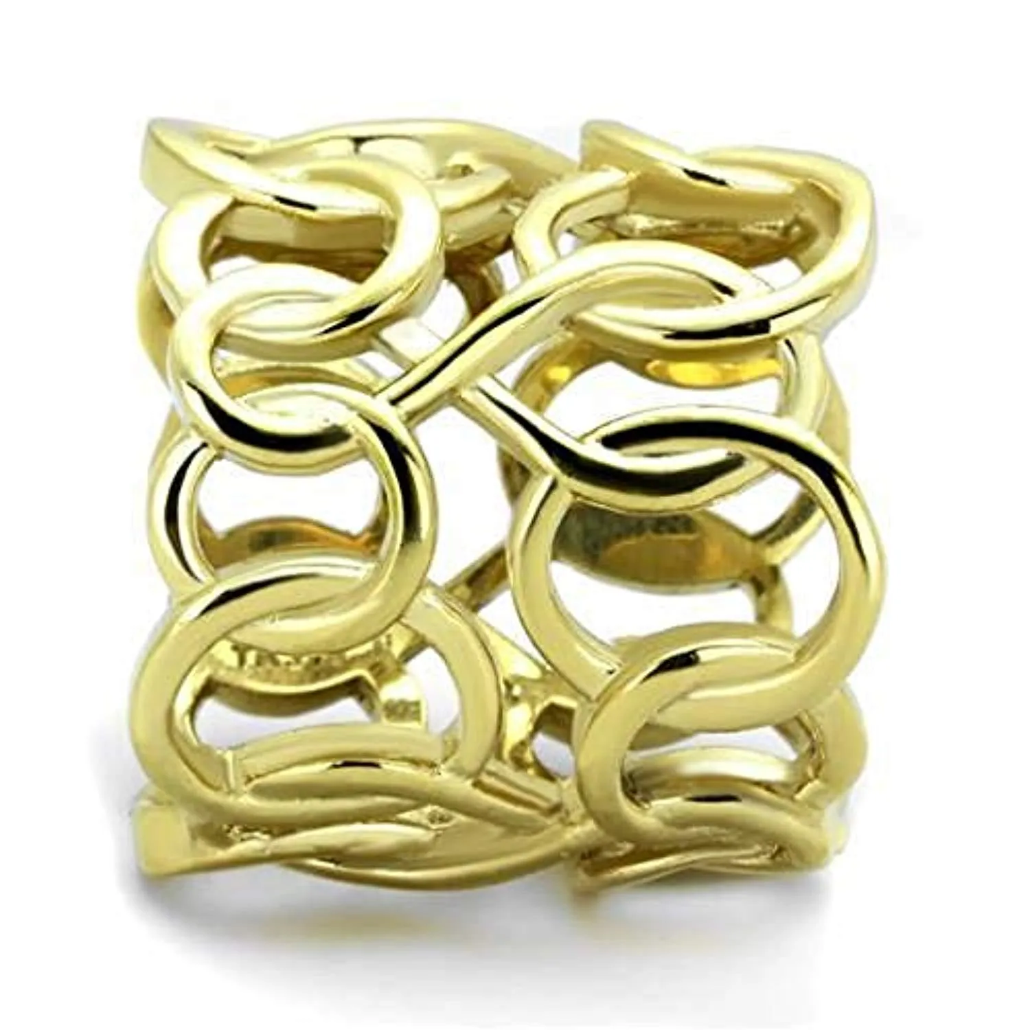 WildKlass Stainless Steel Ring IP Gold Women