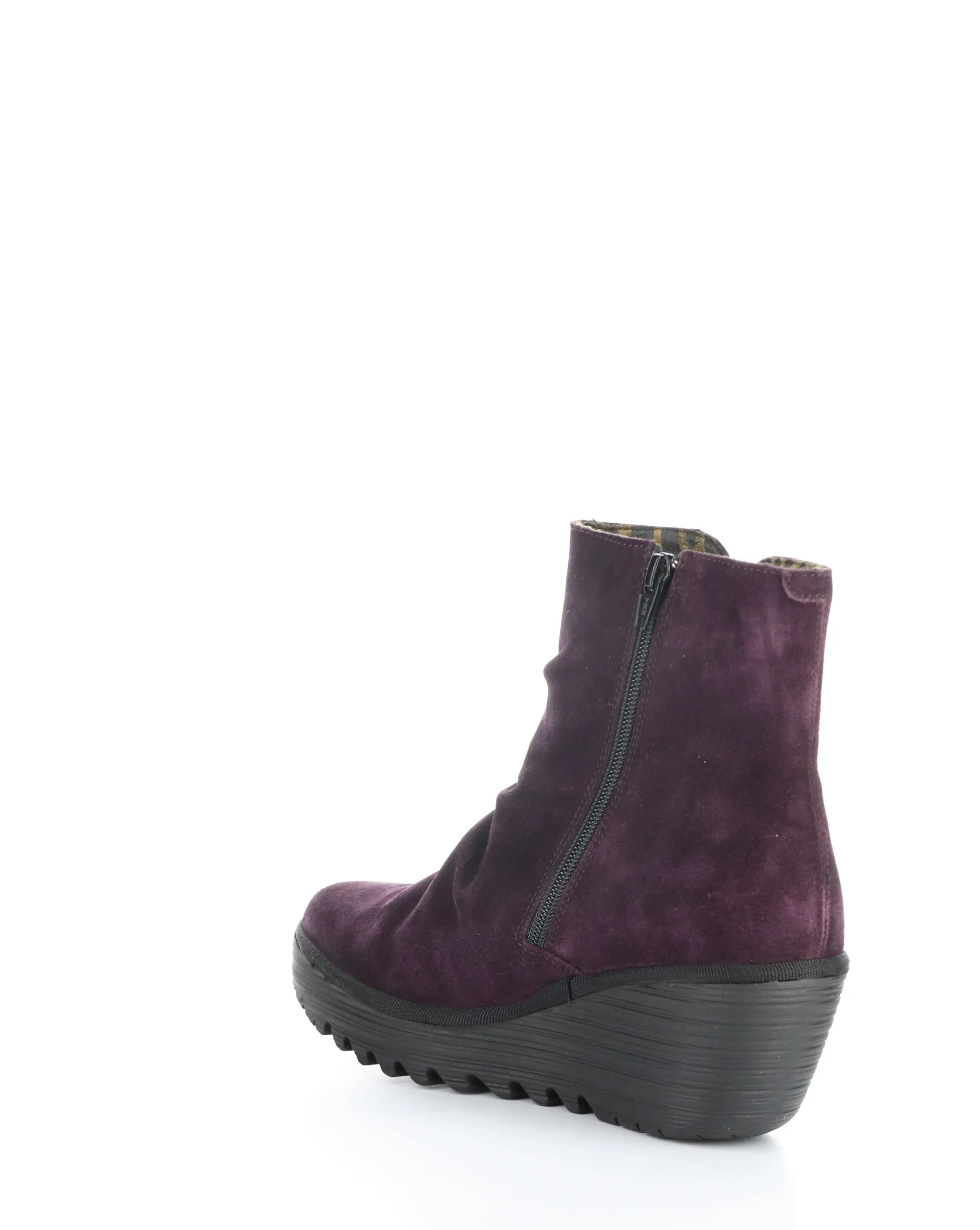 YOPA461FLY 002 PURPLE/BLACK Round Toe Boots